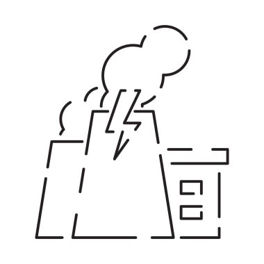 Enerji türleri veya kaynaklar ve yenilenebilir enerji veya alternatif çizgi simgesi. Vektör kömür tramvayı ve hidroelektrik güç. Sürdürülebilir Elektrik, Yakıt. Yel değirmeni gücü, kömür madeni ve hidroelektrik.