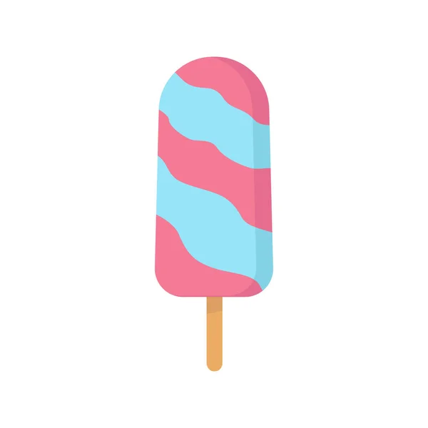 Красочный Вкусное Изолированное Мороженое Вектор Летний Сезон Свежие Пляжные Закуски — стоковый вектор