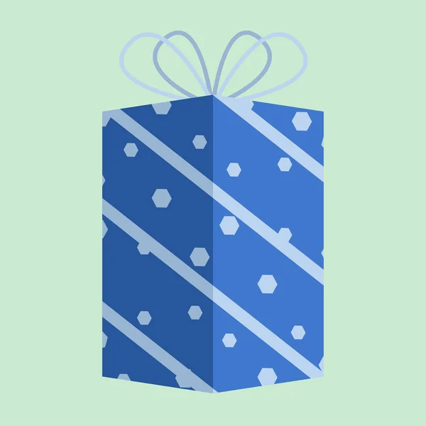 Farbiger Geschenkkarton Mit Schleife Vorhanden Weihnachtsgeschenkbox Weihnachten Oder Neujahr Vector — Stockvektor