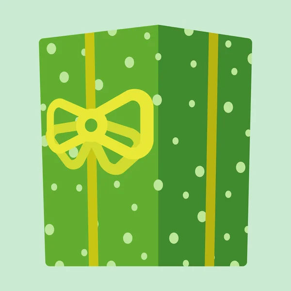 Κουτί Δώρου Χρωματιστό Κορδέλα Χριστουγεννιάτικο Κουτί Δώρου Χριστούγεννα Νέο Έτος — Διανυσματικό Αρχείο