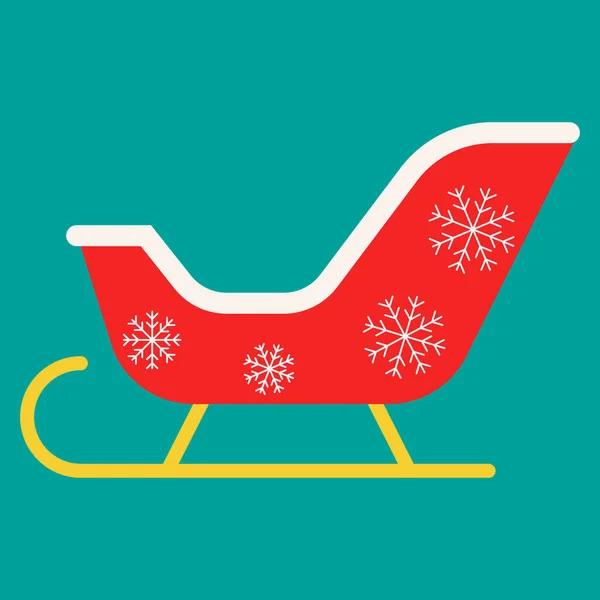 Flache Weihnachtssymbole Vektor Hintergrund Weiß Und Rot Frohes Neues Jahr — Stockvektor