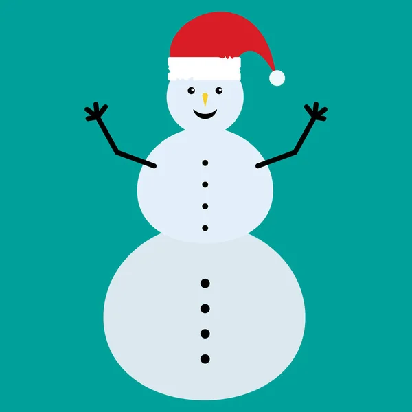 圣诞节和新年的象征 姜饼人 圣诞老人 球圣诞树 长袜等 圣诞快乐 矢量图解雪人 — 图库矢量图片