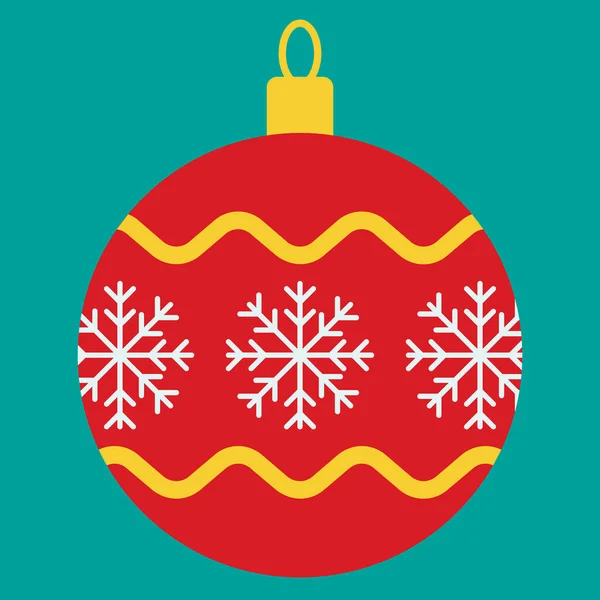 Söt Jul Och Nyår Symbol Ikon Med Färgade Doodle Stil — Stock vektor