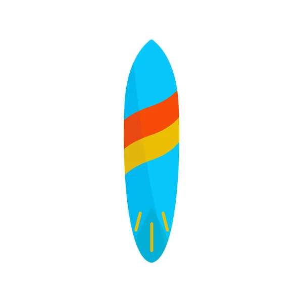 Ilustración Plana Vector Tabla Surf Icono Temporada Verano Piscina Mar — Archivo Imágenes Vectoriales