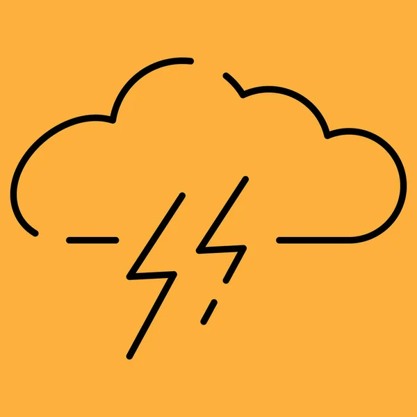 Outono Tempo Vento Meteorologia Ícone Linha Vetorial Ilustração Nuvem Tempo — Vetor de Stock