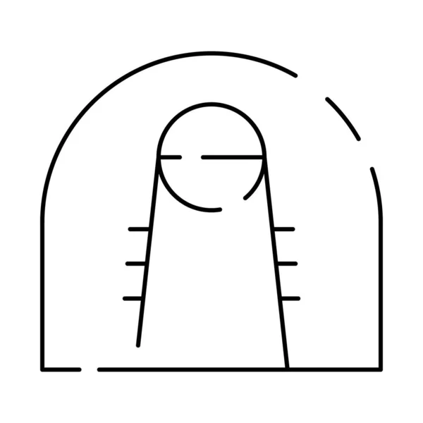Значок Баскетбольной Линии Лига Векторных Знаков Спорта — стоковый вектор