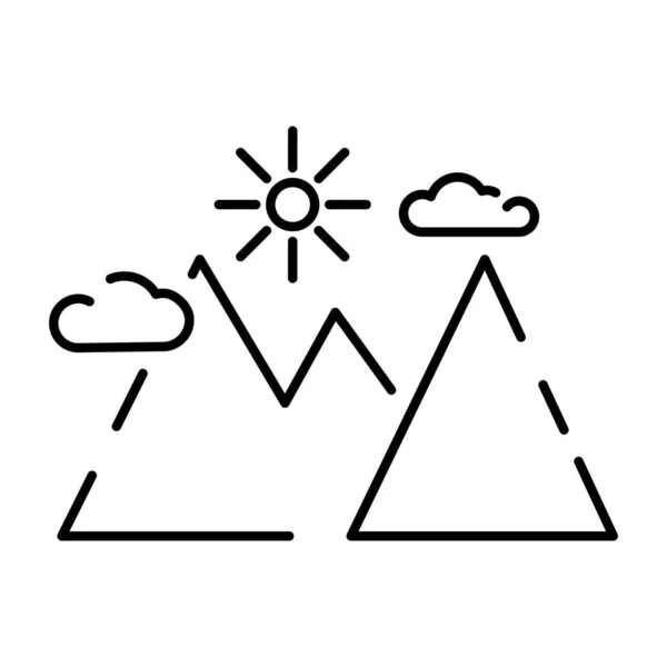 Camping Line Icon Einfache Minimalistische Vektorillustration Vorlage Design Abenteuer Reisen — Stockvektor