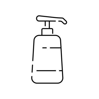 Vektör grafik kozmetik çizgisi simgesi seti. Contour ve doğrusal tasarım. Kozmetoloji. Güzellik bakımı. Basitçe izole. Web sitesi için konsept çizimi. İmza, sembol, element. Temel krem.