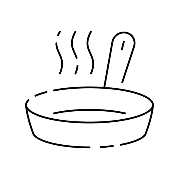Simple Cooking Related Vector Line Векторная Кухня Ресторане Поваром Едой — стоковый вектор