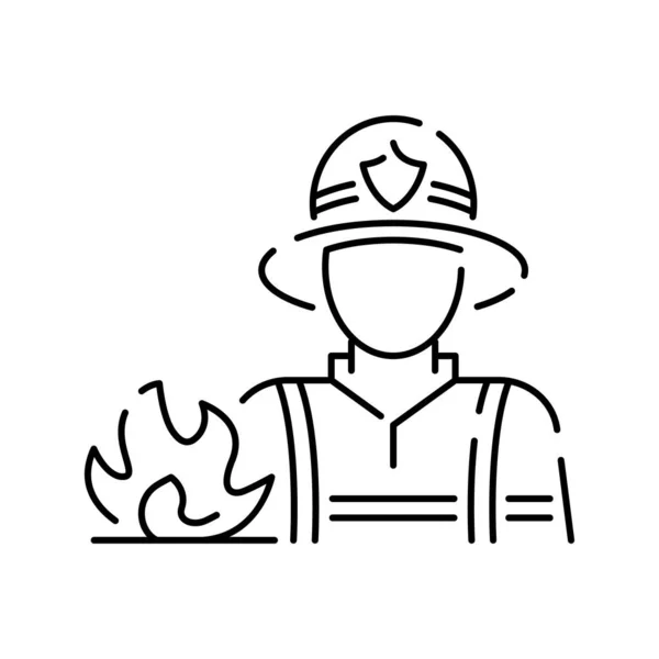 Значок Пожарного Пожарной Охраны Числе Пожарный Пожарный Пожарный Аварийный Гидрант — стоковый вектор