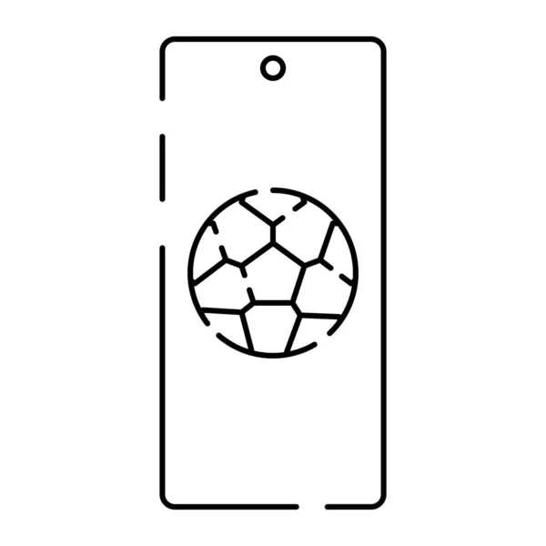 Icône Football Ligne Football Championnats Tournois Coupe Monde Icônes Ligne — Image vectorielle