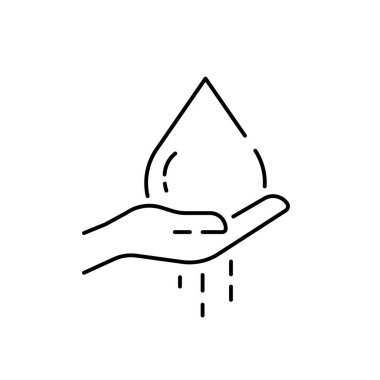 İklim Değişikliği ve Çevre Çizgisi Simgesi Vektörü. Sıcak hava. Doğa ve Ekoloji Protestolarını Kurtarın. Kuraklık. Susadım. Çatlamış ve kurumuş bitki ya da toprak. Küresel felaket. Kıtlık.