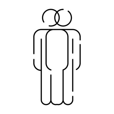 Irkçılık yok vektör ikonu. İnce çizgi, ırkçılık yok, düz vektör, basit sosyal mesele, düzenlenebilir insanların kavramından, beyaz arka planda izole edilmiş felç..