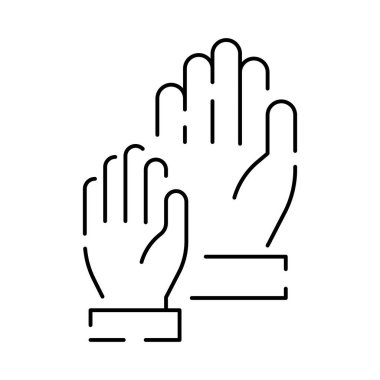 Irkçılık çizgisi ikonu yok. Grup zorbalık ikonu, zorbalık, taciz ve nefret saldırısı, sosyal suçlama, suçlanan kurban, beyaz arka planda ince çizgi sembolü, sosyal mesele.