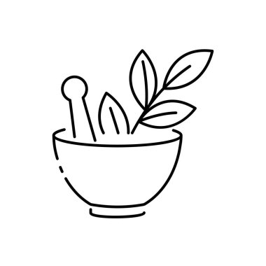 Vegan ikon çizgisi sembolü. Web sitesi mobil uygulama logosu UI tasarımı için sağlıklı vejetaryen gıda işaretleri kavramının izole edilmiş vektör çizimi. Menüsü olan vejetaryen ya da vejetaryen restoranı.
