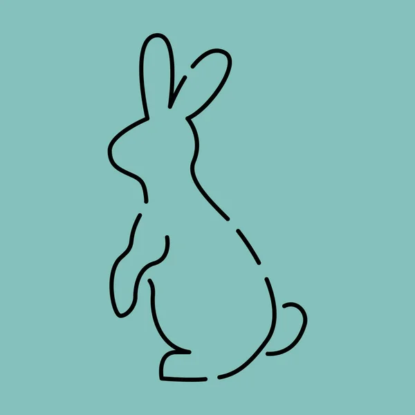 Вектор Иконки Кролика 2023 Кроличьего Года Рождество Животная Тема — стоковый вектор