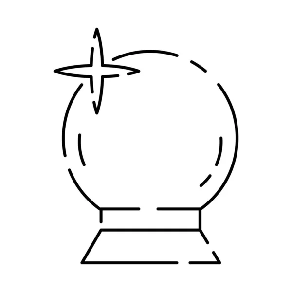 新年雪球线图标 移动概念和网页设计的线性风格标志 雪球与圣诞树轮廓矢量图标 标识插图 矢量图形 雪花雪片 — 图库矢量图片