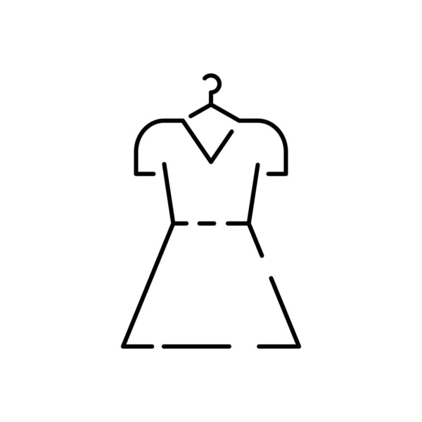 Fashion Atelier Naaien Lineaire Vectoricoon Atelier Tailor Shop Dunne Lijn — Stockvector