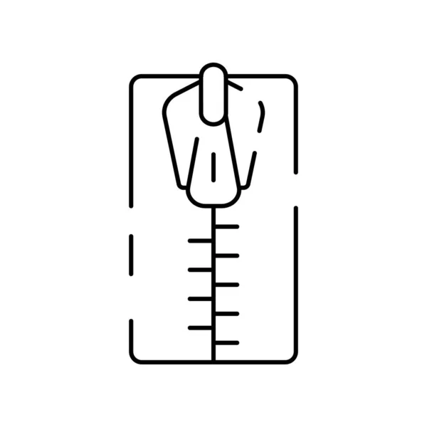 Значок Векторной Линии Игровая Работа Сшивание Швейная Машина Измерительная Лента — стоковый вектор
