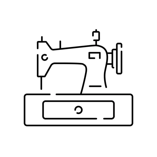 Fashion Atelier Sewing Linear Vector Icon Atelier Tailor Shop Thin — стоковий вектор