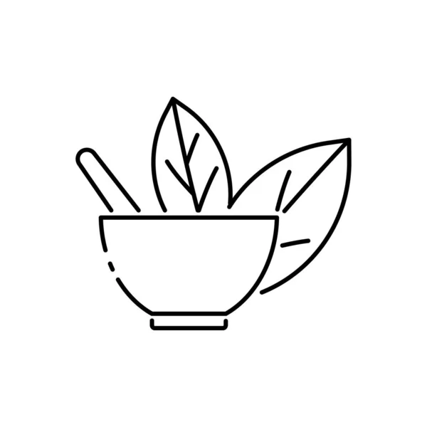 ビーガンアイコンラインシンボル あなたのウェブサイトのモバイルアプリのロゴUiデザインのための健康的なベジタリアン料理の看板のコンセプトの絶縁ベクトルイラスト ベジタリアン ビーガン対応レストラン一覧 — ストックベクタ