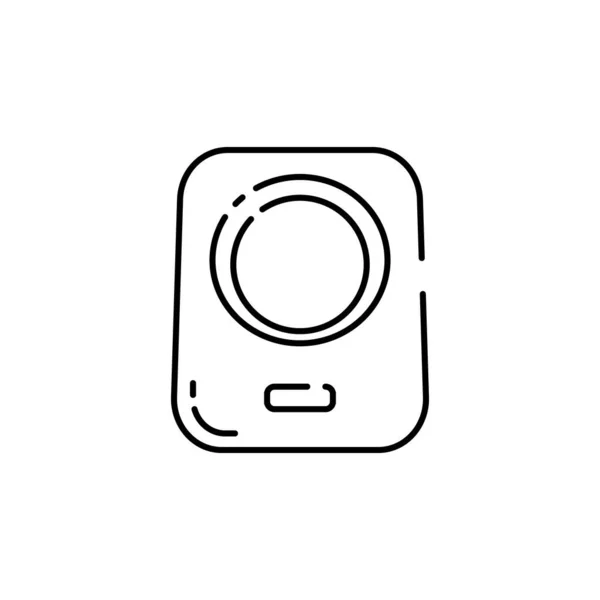 扬声器行Icon矢量模板和音乐音频或声音 — 图库矢量图片