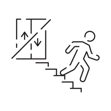 Doğal Afet, Doğal Afet için ince çizgi ikonunun vektör çizimi deprem, tufan, tsunami ve benzeri ikonlar içerir.