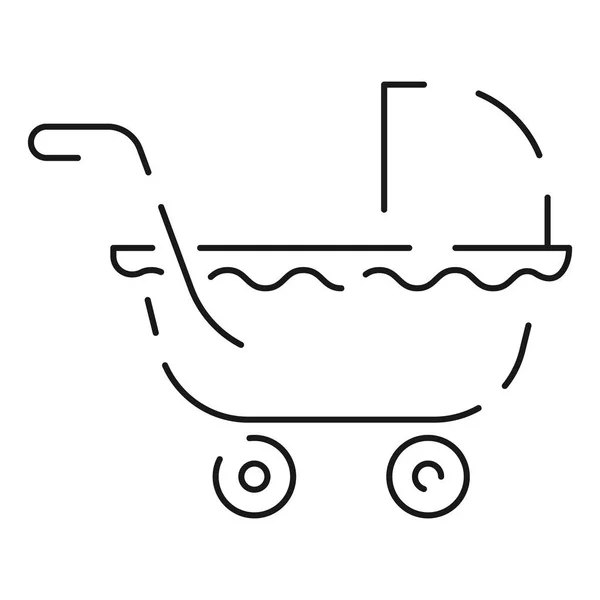 Baby Shower Line Icon Set Enthalten Sind Die Symbole Wie — Stockvektor
