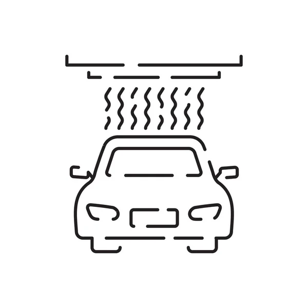 Simple Car Service Related Vector Line Icon Enthält Symbole Wie — Stockvektor