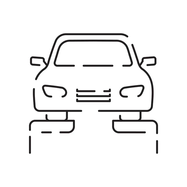 Egyszerű Car Service Kapcsolódó Vector Line Ikon Tartalmaz Olyan Ikonokat — Stock Vector