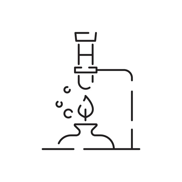 Liniensymbol Für Chemie Und Labor Wissenschaft Und Wissenschaftliche Ausrüstung Lineare — Stockvektor