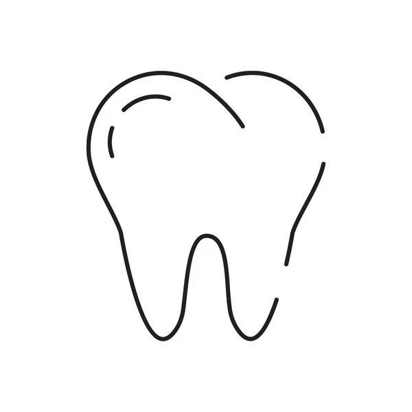 Dental Dentist Vector Line Icon Health Care Medicine Medical Editable — Stock Vector