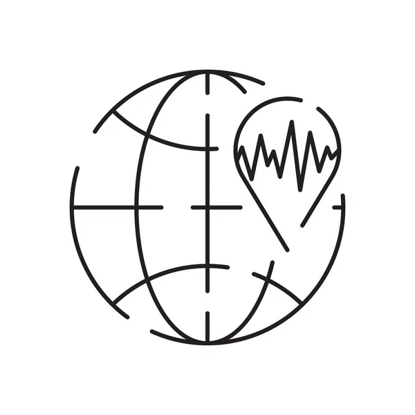 Стихийные Бедствия Векторная Иллюстрация Значка Тонкой Линии Стихийных Бедствий Содержит — стоковый вектор