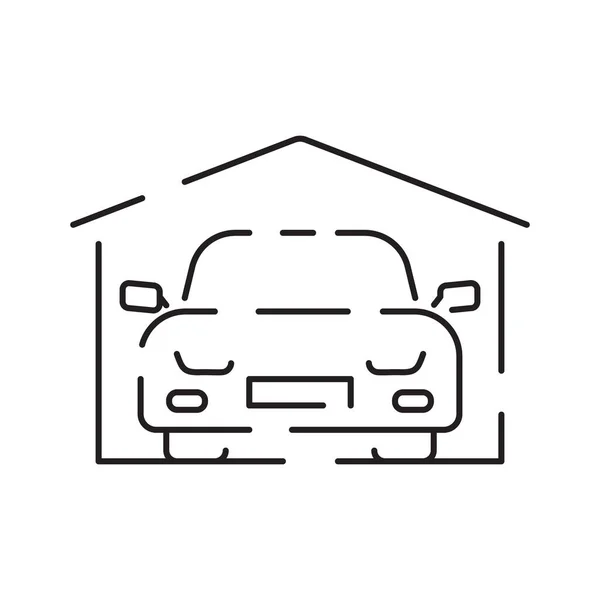 Vázlat Parkolási Akadály Ikon Illusztráció Vektor Szimbólum Parkoló Helyszín Fizetőjegy — Stock Vector