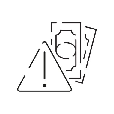 Evrak çantası, para, kurtarma, tutuklama, sahte haberler, para aklama yok, kapitalizm, web tasarımı için vektör ince çizgi simgeleri çalmak, mobil uygulama gibi web yolsuzluğu simgeleri.