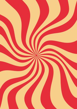 70 'lerin havalı hippi geçmişleri. Dalgalar, girdaplar, girdaplar. Eski moda psikedelik tarzda çarpık ve çarpık vektör dokusu. Şeker dondurması yazı.