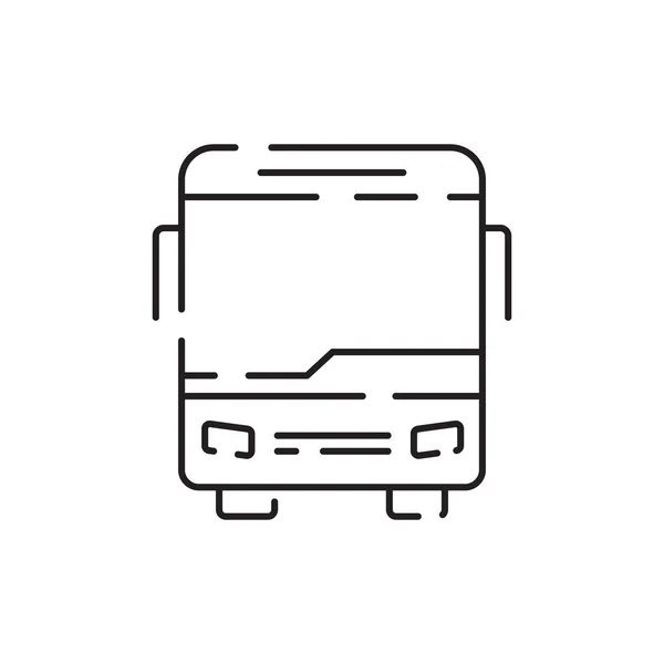 Tömegközlekedés Buszvonal Ikon Vektor Forgalmi Szimbólum Utazás — Stock Vector