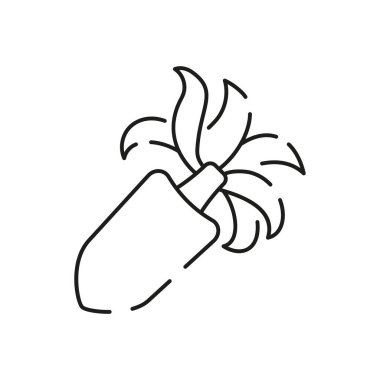 Deniz ürünleri ikonu. Balık lokantası. Beyaz et. Plaj illüstrasyon vektöründe yaz koleksiyonu.