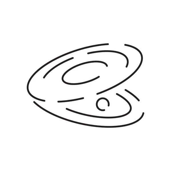 Значок Линии Морепродуктов Рыбный Ресторан Белое Мясо Векторная Линия Еды — стоковый вектор