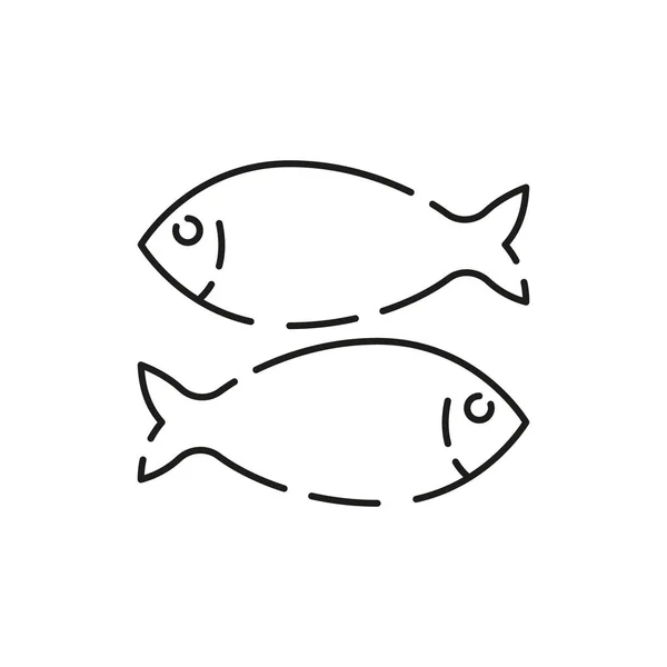 Значок Морської Продовольчої Лінії Білий Ясний Ресторан Редагувати Вектор Значка — стоковий вектор