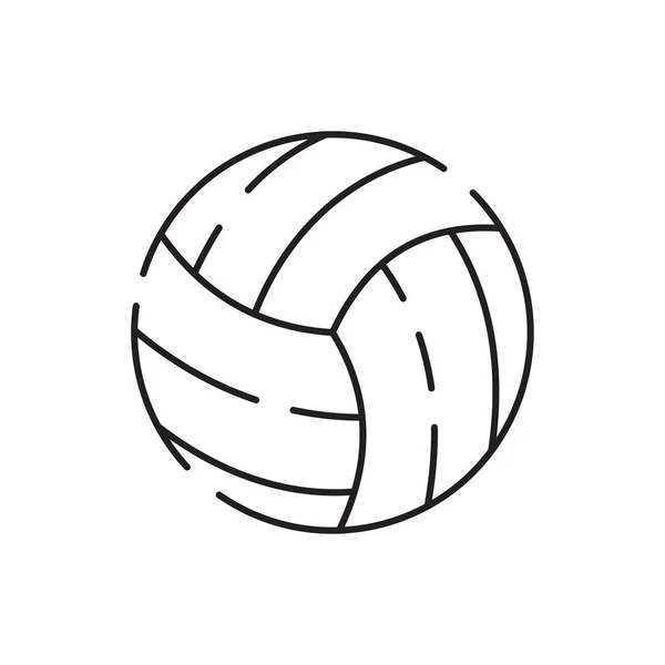 Icônes Ligne Sport Articles Sport Jeux Vectoriel Illustrations Ballon Style — Image vectorielle