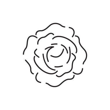 Vejetaryen, sebze, sebze, en az ince çizgi ikonu. Domates, salatalık, kohlrabi, karnabahar, pattypan kabağı, keman başları gibi basit vektör simgesi İyi yemek ve sağlık.