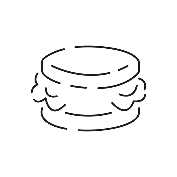 Икона Линии Мороженого Летний Вектор Парфе Векторный Замороженный Йогурт Мороженое — стоковый вектор