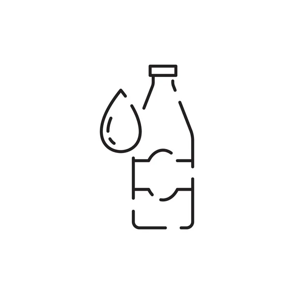 Νερό Γραμμής Εικονιδίων Drop Υγρό Ποτό Διανυσματικά Εικονογράμματα Απομονώνονται Λευκό — Διανυσματικό Αρχείο
