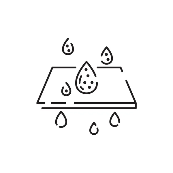Wasserliniensymbol Tropfen Flüssigkeitsgetränk Vektor Piktogramme Isoliert Auf Weißem Hintergrund — Stockvektor