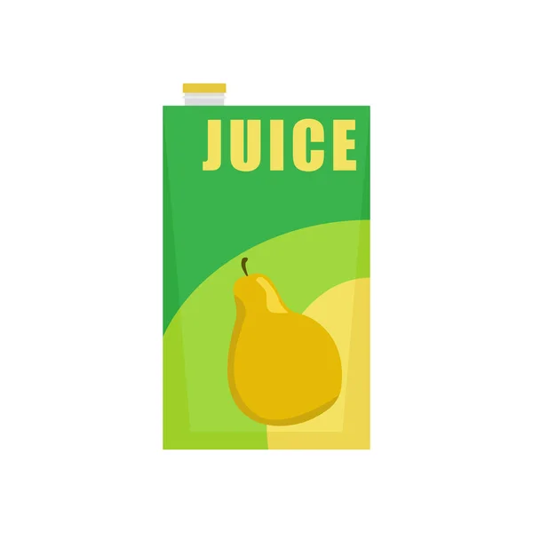 Illustrazione Del Vettore Del Contenitore Del Succo Bevanda Frutta Fresca — Vettoriale Stock