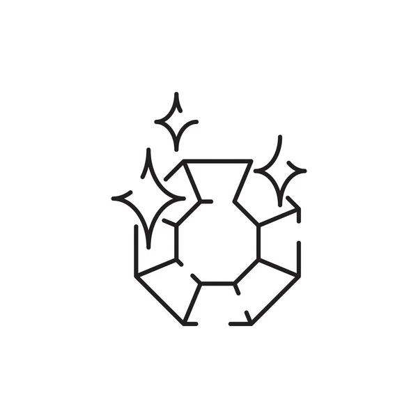 Joyería Simple Relacionado Vector Line Icon Pendientes Body Cross Anillo — Archivo Imágenes Vectoriales