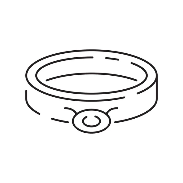 Icône Simple Ligne Vectorielle Bijoux Connexes Boucles Oreilles Croix Corps — Image vectorielle