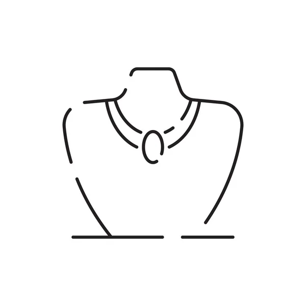 Simple Jewelry Related Vector Line Icon Ohrringe Body Cross Verlobungsring — Stockvektor