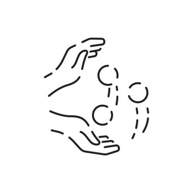 Lunapark temalı şarkı söylüyor. İnce çizgili sanat simgeleri. Lunapark treni ve festival eğlencesi. Beyazda izole edilmiş doğrusal biçim çizimleri.